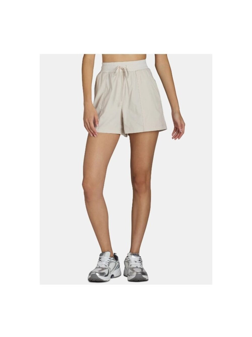 NWT Women’s Feather Stretch Dance Shorts – Plus Size XXL 22 – Beige Activewear